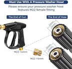 Foam Cannon Dual Connector for Pressure Washer, Industrial Foam Gun Kit - Image 4