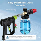 Foam Cannon for Pressure Washer, Car Wash Foam Gun with 1/4" Quick Connect - Image 6