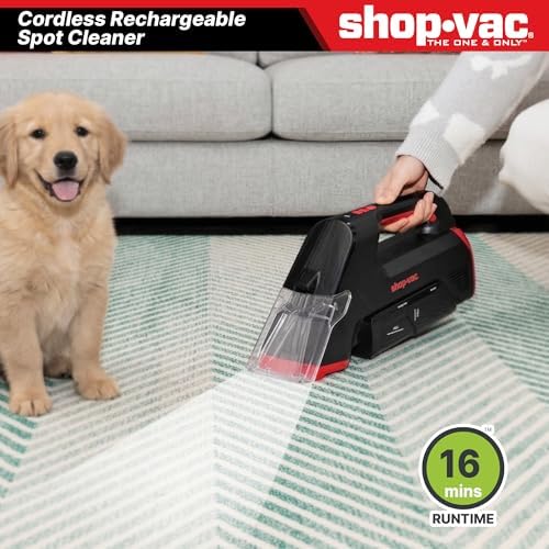 Shop-Vac 3-in-1 Cordless Spot Cleaner, Handheld Upholstery Cleaner with Spray, Rolling Brush and 5.5kPa Suction, 2 Water Tanks, USB-C Rechargeable - Image 6