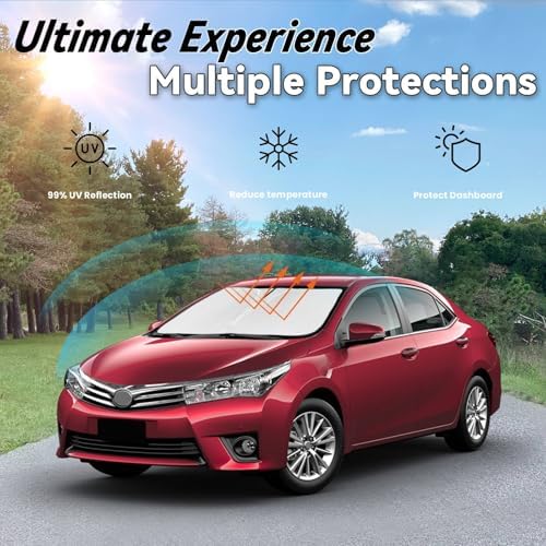 Windshield Sun Shade for Toyota Corolla 2009-2013 - Image 3