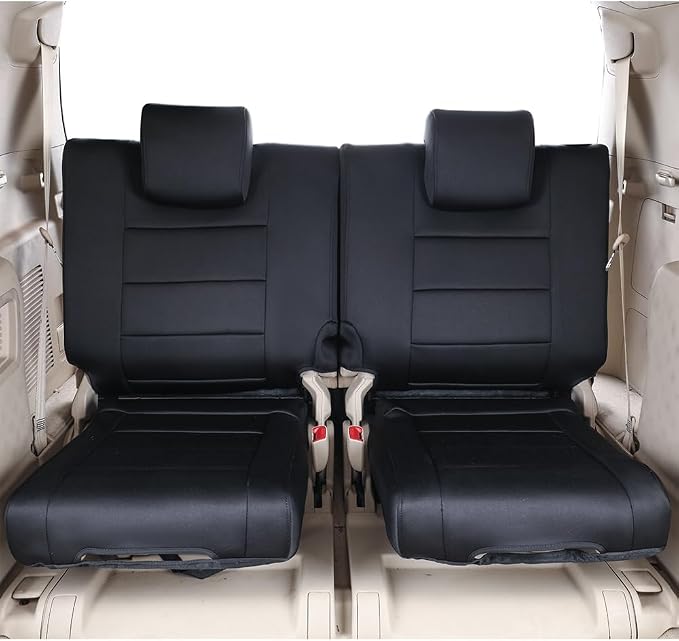 EKR Car Seat Covers Custom Fit for Toyota 4Runner(7 Seats) Full Set | for Toyota 4 Runner 2010-2024 Seat Covers for SUV,Full Wrap,Airbag Compatible,Waterproof Pet-resistant,Neoprene(Black) - Image 6