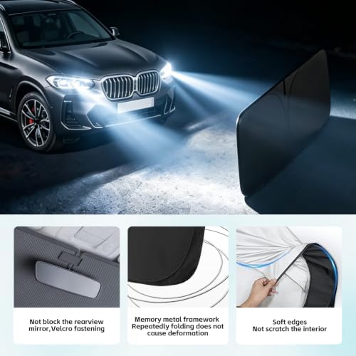 Windshield Sun Shade for BMW X3 2011-2024 Sunshade - Image 5