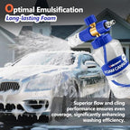 Foam Cannon for Pressure Washer, Professional Car Cannon Lance, 1L Wide Mouth Bottle, 1/4 Inch Quick Connector, 4000 PSI, 360 Rotatable Nozzle, Adjustable Thick Snow Foam, 1.2mm Orifice - Image 2