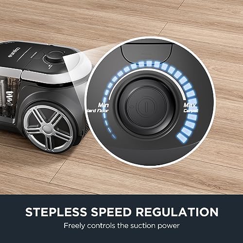 Eureka Bagless Canister Vacuum Cleaner, Vacuum for Hardwood Floor, Carpet - Image 4