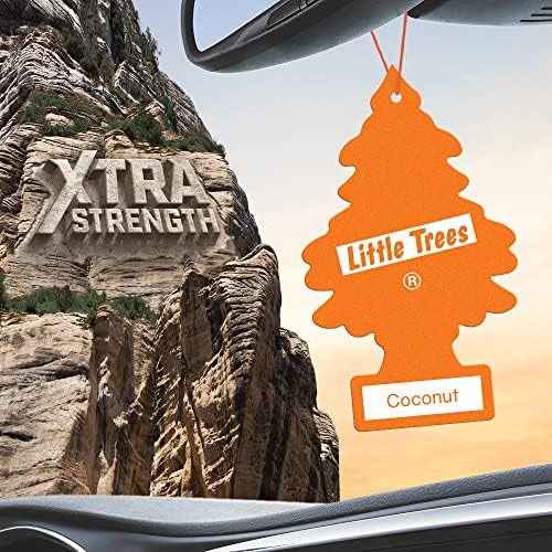 LITTLE TREES Car Air Freshener | Xtra Strength Provides Long-Lasting Scent for Auto or Home | Extra Boost of Fragrance | Coconut, 24 Air Fresheners - Image 4