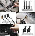 Car Detailing Kit, Car Detailing Brush Set, Car Cleaning Kit, Auto Detailing Tools for Interior Exterior Wheels, Professional Car Wash Accessories with Windshield Cleaning Tool and Storage Box(Grey) - Image 4