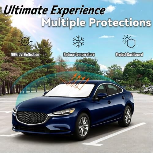 Windshield Sun Shade for 2014-2021 Mazda 6 Mada6 - Image 3