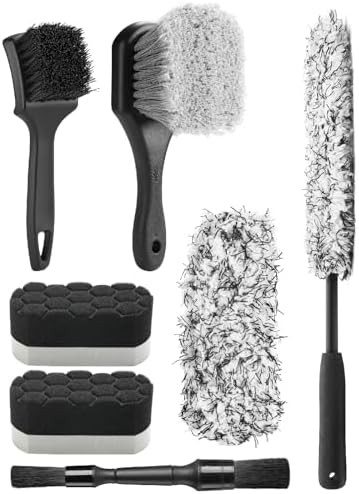 Fantasticlean 7PCS Wheel Brush Kit for Cleaning Tires by Fantasticlean