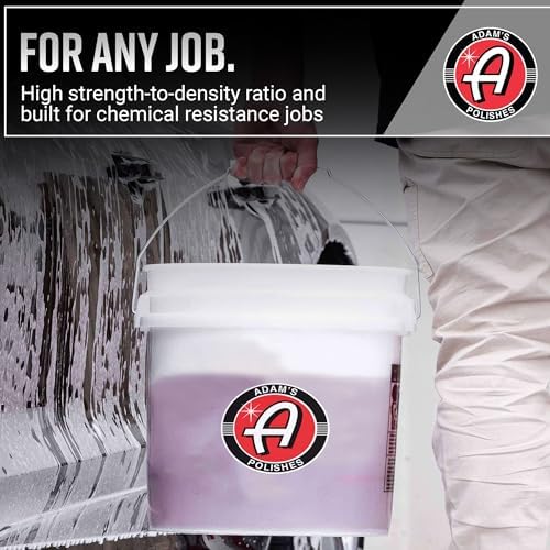 Adam's Polishes Wash Bucket (3.5 Gallon Bucket + Grit Guard) - Car Detailing Tool for Car Washing & Garage Storage | Stores Car Wash Soap, Foam Cannon, Foam Gun, Microfiber Towels & More - Image 5