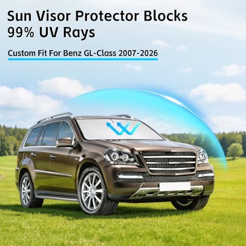 Windshield Sun Shade for Mercedes Benz GL-Class 450 550 2007-2026 Sunshade - Image 2