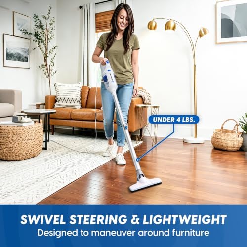 Vacmaster Corded Stick Vacuum Cleaner 2 in 1, Ultra-Lightweight - Image 4