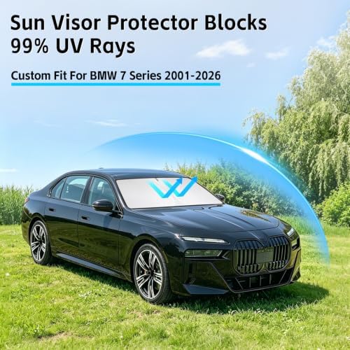Windshield Sun Shade for BMW 7 Series 2001-2026 Sunshade - Image 2