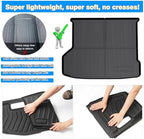 Powerty Trunk Mat for Mercedes-Benz GLE W166 2015-2019 (NOT Fit 2020 GLE 350 with 5 Seats, 2018 550e Hybrid), All Weather TPE Cargo Mat Liner for GLE Rear Trunk - Image 5