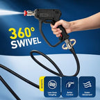 Pressure Washer Short Gun, 5000 PSI/10.5 GPM High Power Washer Spray Gun with 3/8'' Swivel Quick and M22-14mm Connect for Foam Cannon Car Wash - Image 4