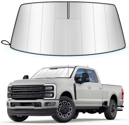 Windshield Sun Shade for Ford F250/F350/F450/F550 2023-2026 by Unknown