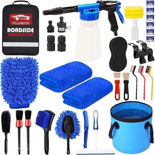 Car Wash Kit with Foam Gun, Bucket and Cleaning Tool, Car Washing Kit by Unknown