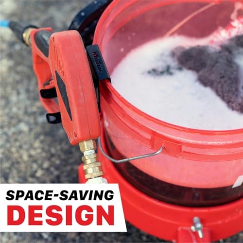 Maxshine Universal Foam Cannon Bucket Mount – Durable Holder for Hanging Foam Cannons – Professional Car Detailing Accessory for Garage Storage & Mobile Detailing Supplies Setup - Image 6