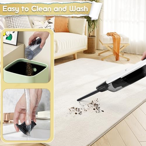 Handheld Vacuum Cordless,15KPA Vacuum with Storage Dock,White - Image 6