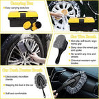 TTRCB 27Pcs Car Detailing Kit, Car Detailing Brush Set, Auto Detailing Drill Brush Set, Car Detailing Brushes, Car Wash Kit, Car Accessories, Car Cleaning Tools Kit for Interior, Exterior, Wheels - Image 2