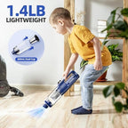 MONOZEL Car Vacuum Cleaner High Power, 18000Pa 2 in 1 Vacuum Cleaner&Air Duster, 130W Brushless Motor Handheld Vacuum Cordless with 7800mAh Battery, LED Light, Multi-Nozzles for Car, Home, Office, Pet - Image 7
