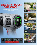 KimPump Cordless Car Washer with 6-in-1 Nozzle with Copper Brushless Motor - Image 2