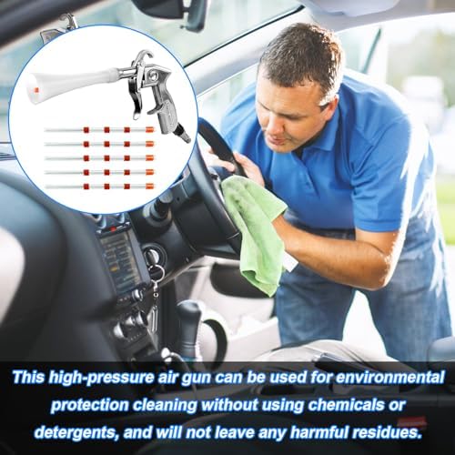 QZQUFJ Air Compressor for Car Detailing Detailing Tool, High Pressure Air Gun Dry Cleaning Tool Kit, Air Gun, Car Clean Gun, Cleaning Gun, for Car Dry Cleaning - Image 7