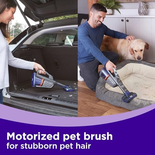 BLACK+DECKER dustbuster furbuster Pet Hair Vacuum with Motorized Pet Hair Brush, Handheld Vacuum Cordless for Home and Car, Rechargeable, Portable, Powerful Suction, AdvancedClean (HHVK515JP07) - Image 5