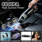 21PCS Car Detailing Kit Interior Cleaner - with Handheld Car Vacuum, Windshield Cleaning Tool, Detailing Brushes, Car Cleaning Supplies Kit for Women Men (Black) - Image 2