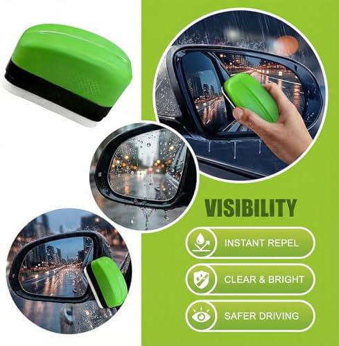 Automotive Oil Film Cleaning Brush, Clear Vision Car Glass Cleaner Prevent Rain and Fog, Reusable Windshield Cleaner Tool, Oil Film Cleaning Brush for Car Windows (1PC) - Image 3