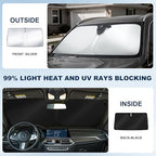 Windshield Sun Shade Custom Fit Ford Bronco Sport 2021-2026 - Image 3
