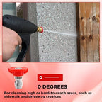 Pressure Washer Tips, 0° Red Nozzle 7 Pack for Cars/Driveways/Patios - Image 6