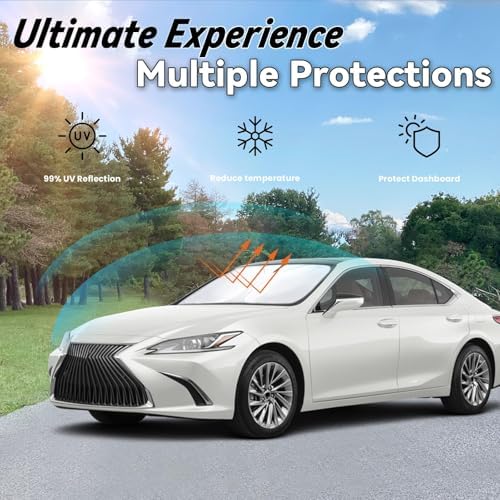 Windshield Sun Shade for Lexus ES 2019-2025 ES250 ES300h ES350 - Image 3