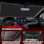 Windshield Sun Shade for Ford Bronco 2021-2026, Accordion Folding Design - Image 5