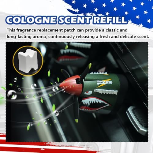 5PCS Car Scent Refill Pads,Car Air Freshener Refillable Pads Replacement for P-40 Warhawk Cars Vent Clips,Cologne Car Vent Clip Scent Pads Essential Oil Pad - Image 4