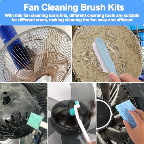 XANGNIER Fan Cleaning Brush Dust Removal Tool Kit,Bendable,6 Pcs - Image 4