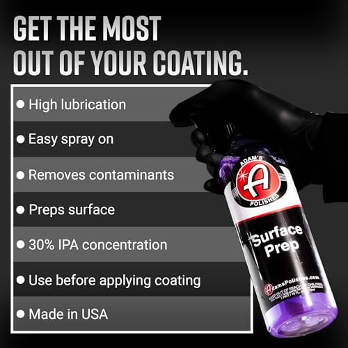 Adam's Polishes Surface Prep (16oz) - A Surface Cleanser Spray for Auto Paint Prep to Apply Any Ceramic Coating, Car Wax, or Spray Sealant | Use After Clay Bar, Car Wash & Orbital Polisher Treatment - Image 2