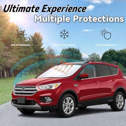 Windshield Sun Shade for Ford Escape 2020-2026 Sunshades - Image 3