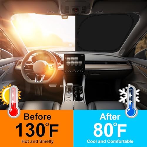 Custom Fit Windshield Sun Shade for Volvo XC90 XC-90 2016-2026 - Image 3