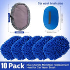 Layhit 10 Pcs Car Wash Mitt Set, Brush Not Included, Royal Blue - Image 2