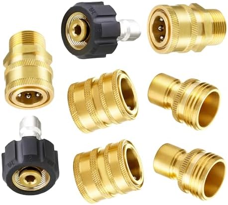 M MINGLE Pressure Washer Adapter Set, Quick Connect & Disconnect Kit by MMINGLE
