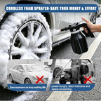 Electric Foam Sprayer 2L for Car Wash with 2 Mitts, Rechargeable - Image 3