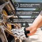 Blackline Microfiber Wheel Mitt - Scratch-Free Brake Dust & Grime Cleaner - Image 3