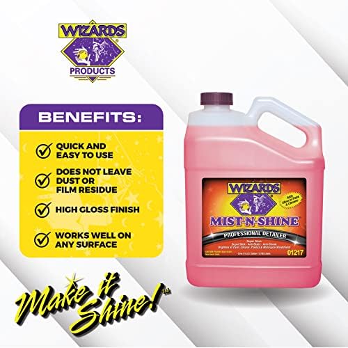 Wizards Mist-N-Shine Quick Detailer Spray - Waterless Wash - 1 Gallon - Image 2
