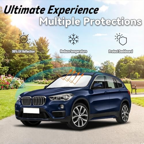 Windshield Sun Shade for BMW X1 F48 2016-2022 - Image 3