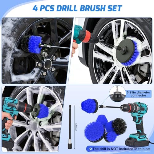 Nilight 27PCS Car Detailing Kit for Interior Exterior Car Care, Blue - Image 5