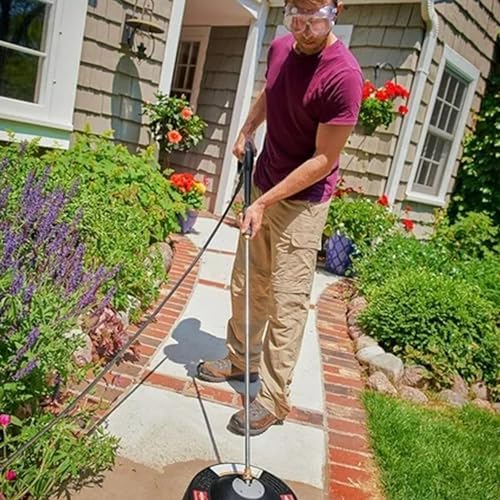 Briggs & Stratton 14 inch Rotating Surface Cleaner for Gas Pressure Washers with Quick Connect Wands and Dome Shape Cover, Black - Image 4
