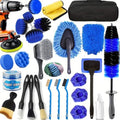26Pcs Car Detailing Kit, Car Detailing Brush Set, Auto Detailing Drill Brush Set, Car Detailing Brushes, Car Wash Kit, Car Accessories For Men, Car Cleaning Tools Kit for Interior, Exterior, Wheels by Unknown
