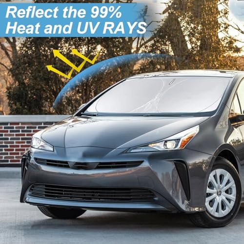 Windshield Sunshade for Toyota Prius Hatchback 2016-2022 Window Sun Shade - Image 2