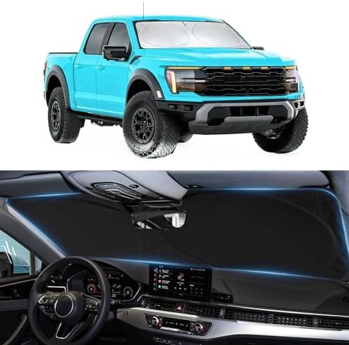 Sun Shade for Ford F150 2021-2024 2025 2026 Windshield Sunshade Shield by INSAUTO