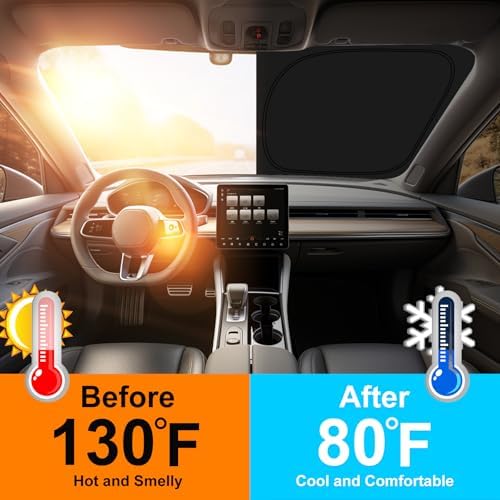 Custom Fit Windshield Sun Shade for Kia Telluride 2020-2026 - Image 3